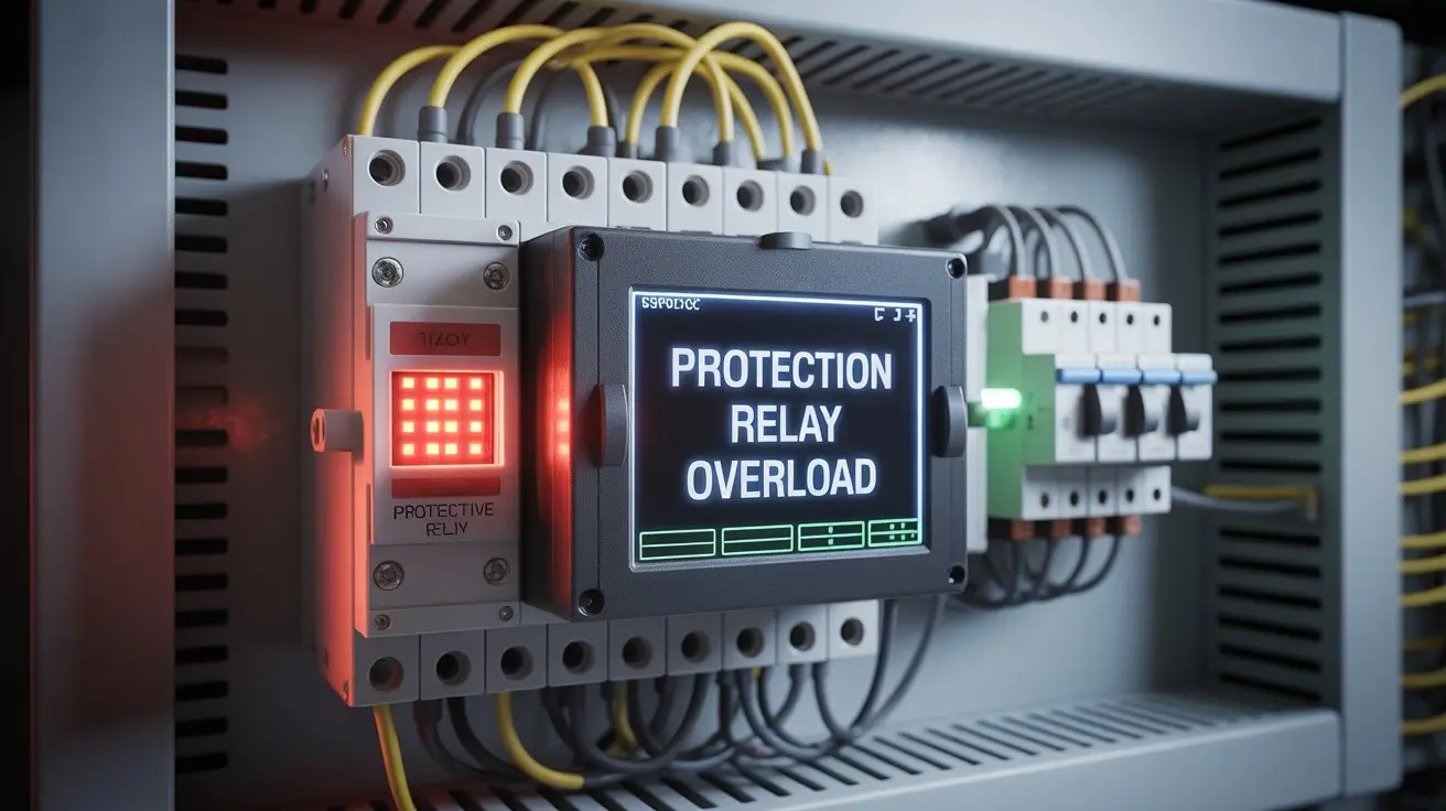 How does a protection relay solve problems related to overload?