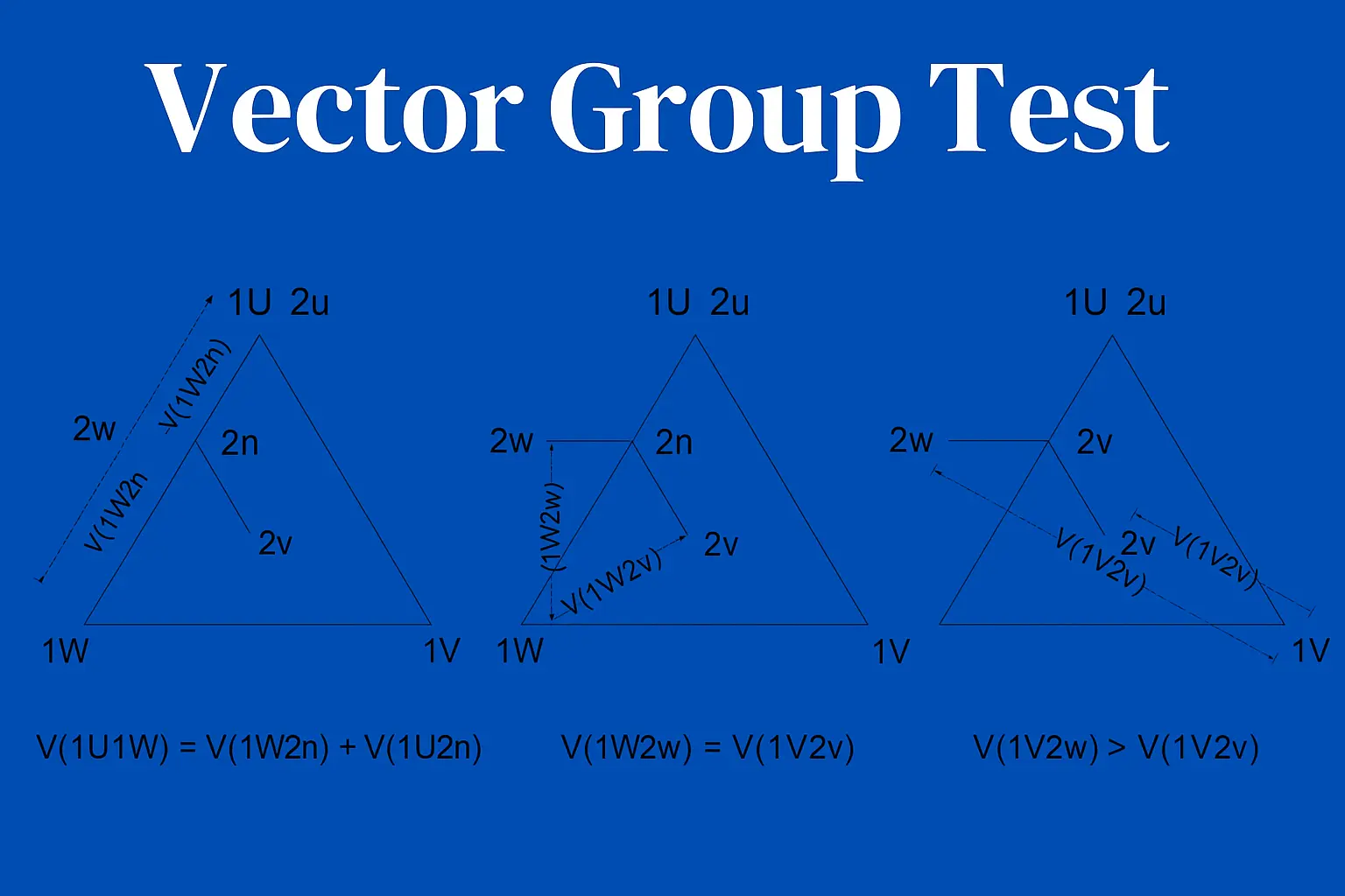 Vector Group Test of Transformer